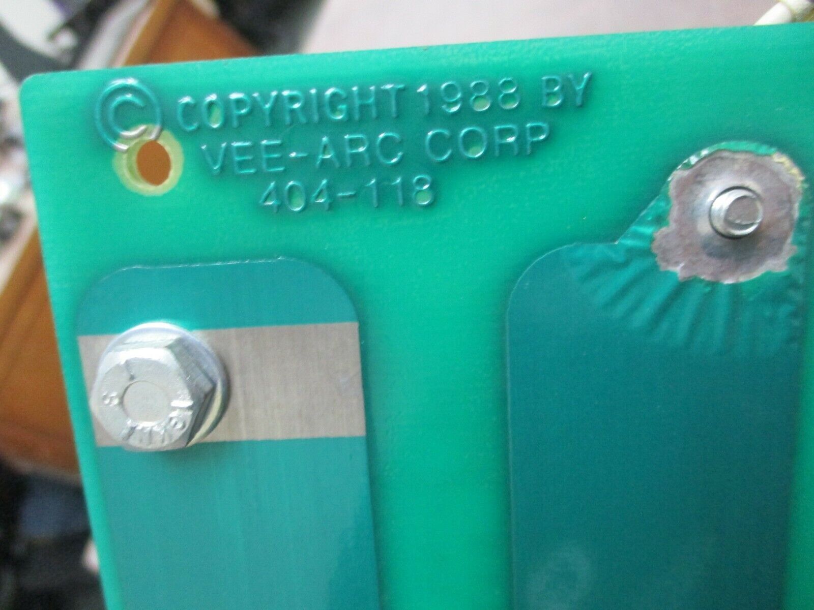 Vee-Arc Capacitor Assembly Board 930-107 Used