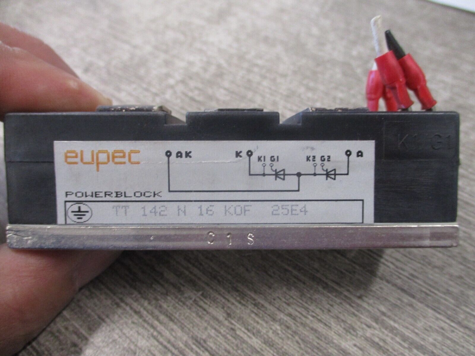 Eupec Power Block TT 142 N 16 K0F 25E4 Used