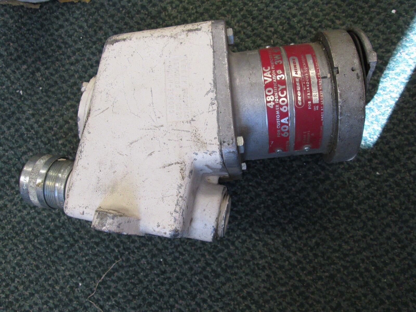 Crouse-Hinds Receptacle for Hazardous Locations SRD 6424D 60A 480V 3W 4P 3Ph