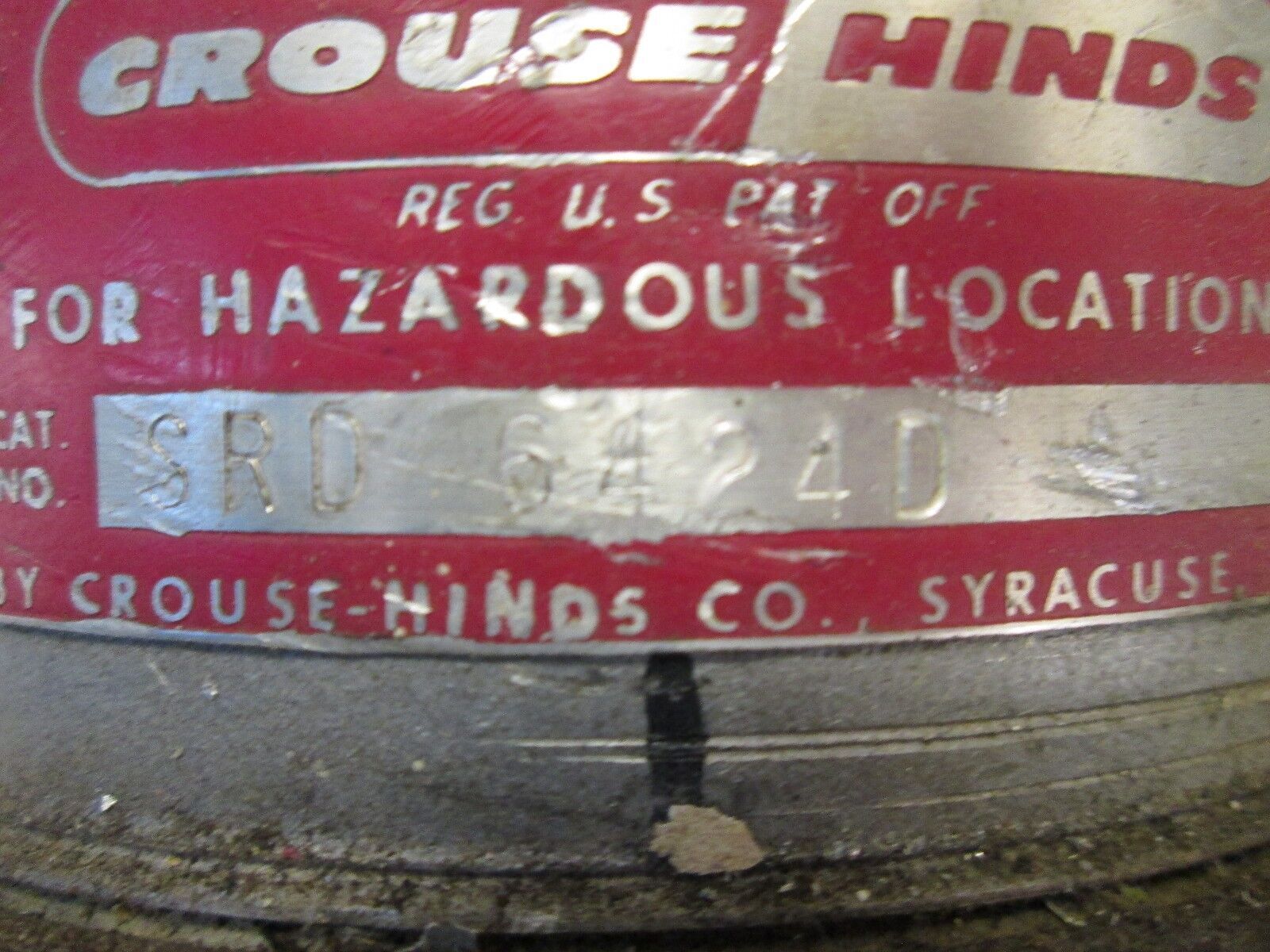 Crouse-Hinds Receptacle for Hazardous Locations SRD 6424D 60A 480V 3W 4P 3Ph