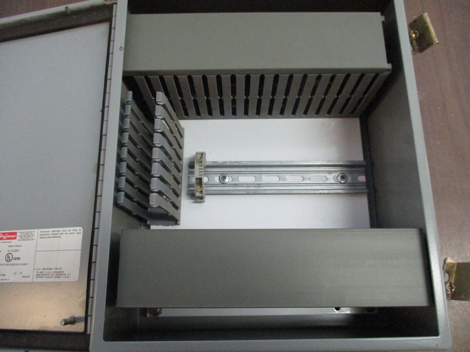 Hoffman Type 12, 13 Enclosure A-1210CH Size: 12x10x5" Used