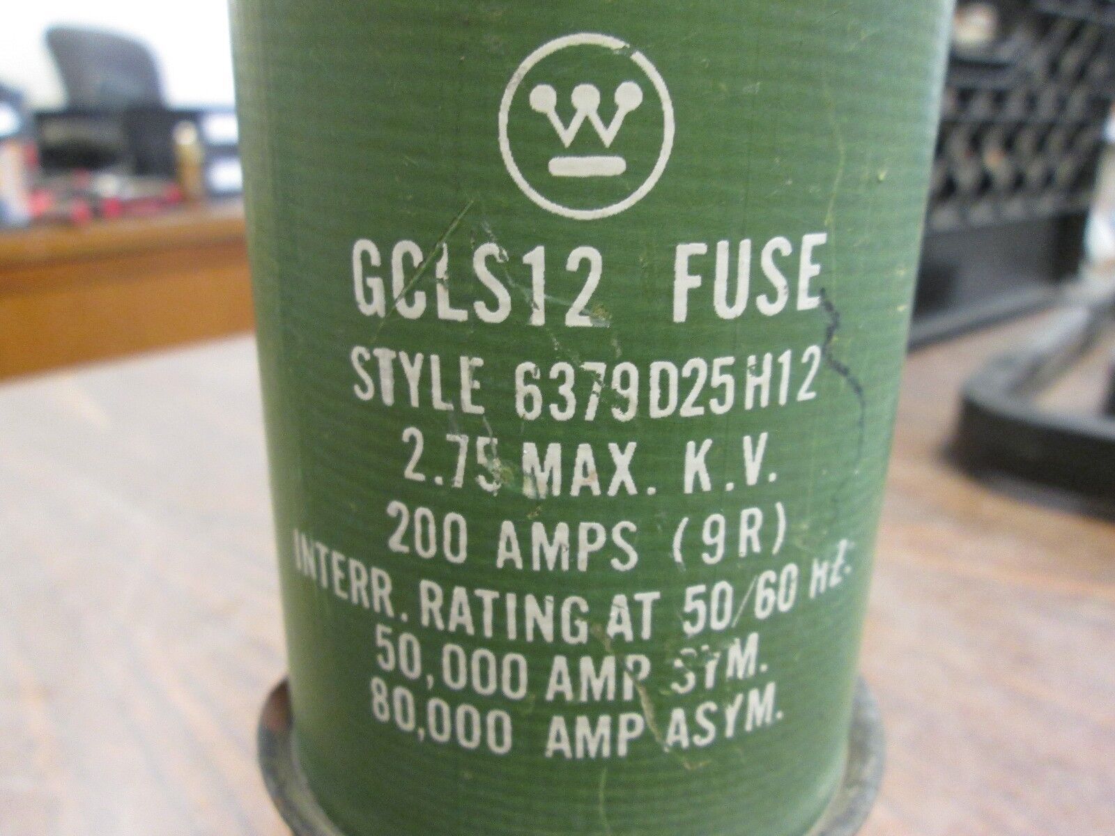 Westinghouse GCLS12 Fuse 6379D25H12 200A 2.75KV Used