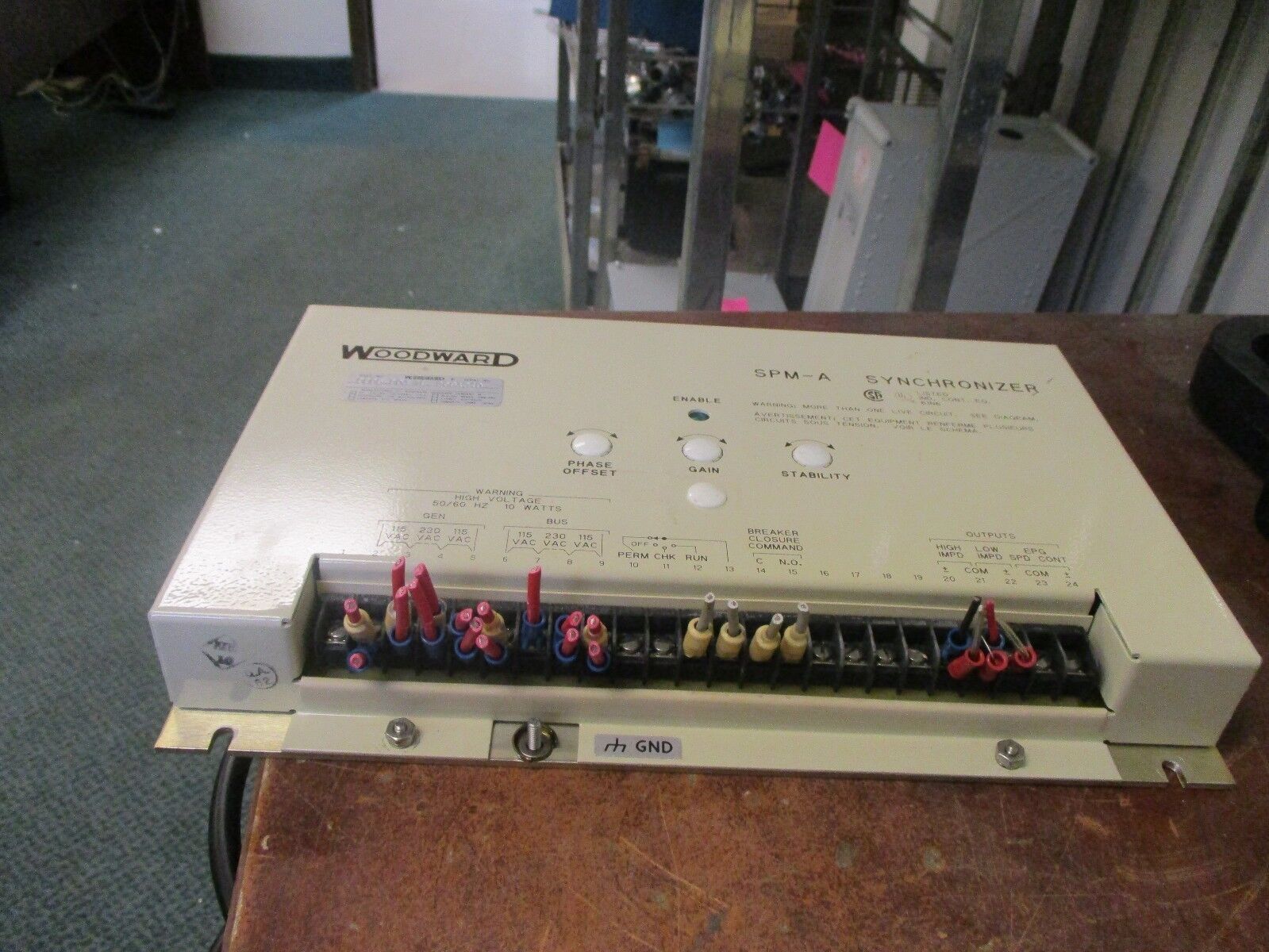 Woodward SPM-A Synchronizer 9905-001 M Rev.M 10W 50/60Hz 115/230V Used