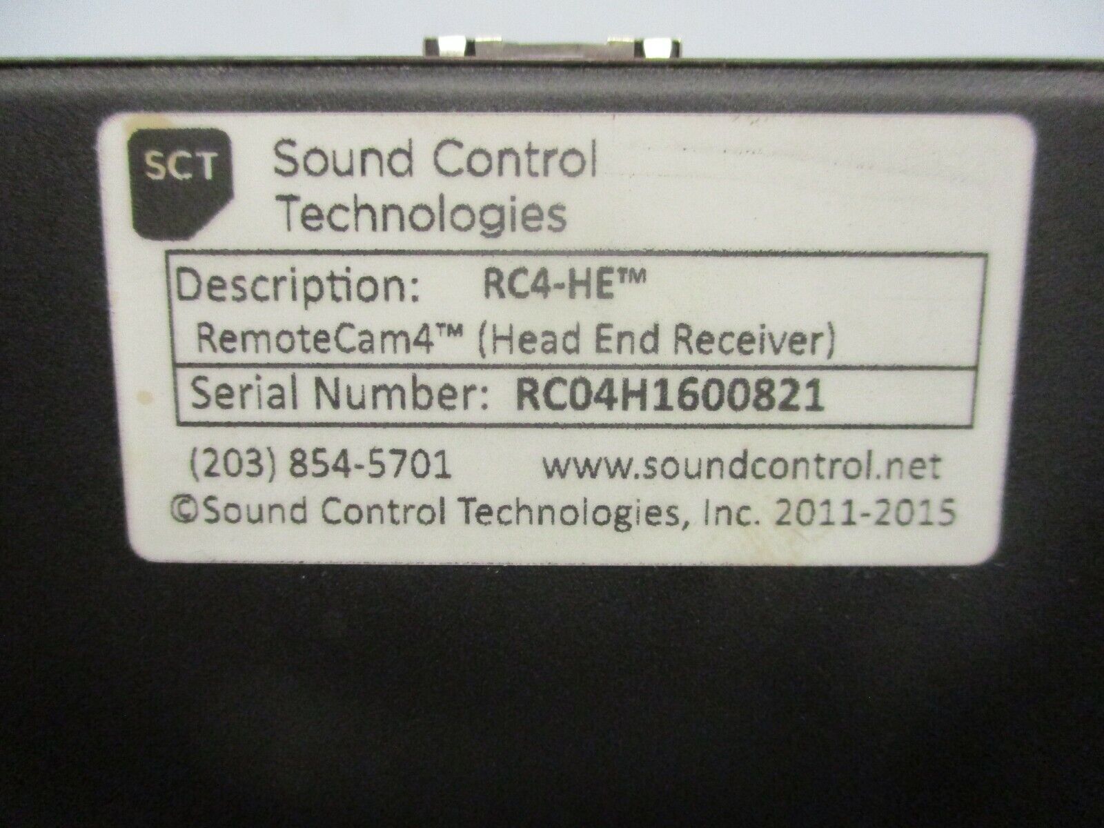 Sound Control Technologies RemoteCam4 Head End Receiver RC4-HE Cisco Compatible