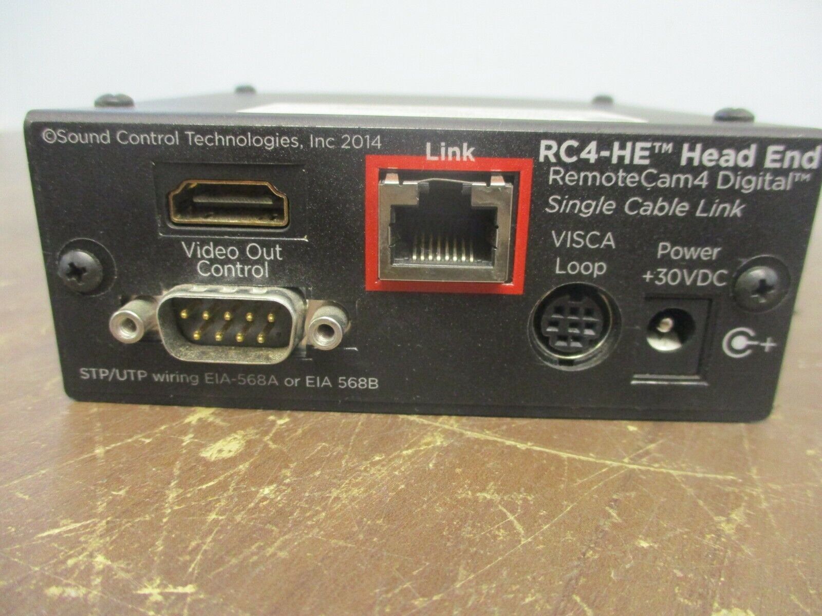 Sound Control Technologies RemoteCam4 Head End Receiver RC4-HE Cisco Compatible