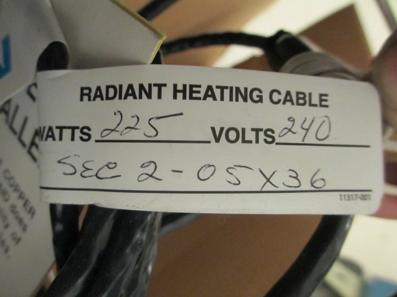 EasyHeat Electrical Heating Mat SEC 2-05x36, 208V 5' x 36" New Surplus