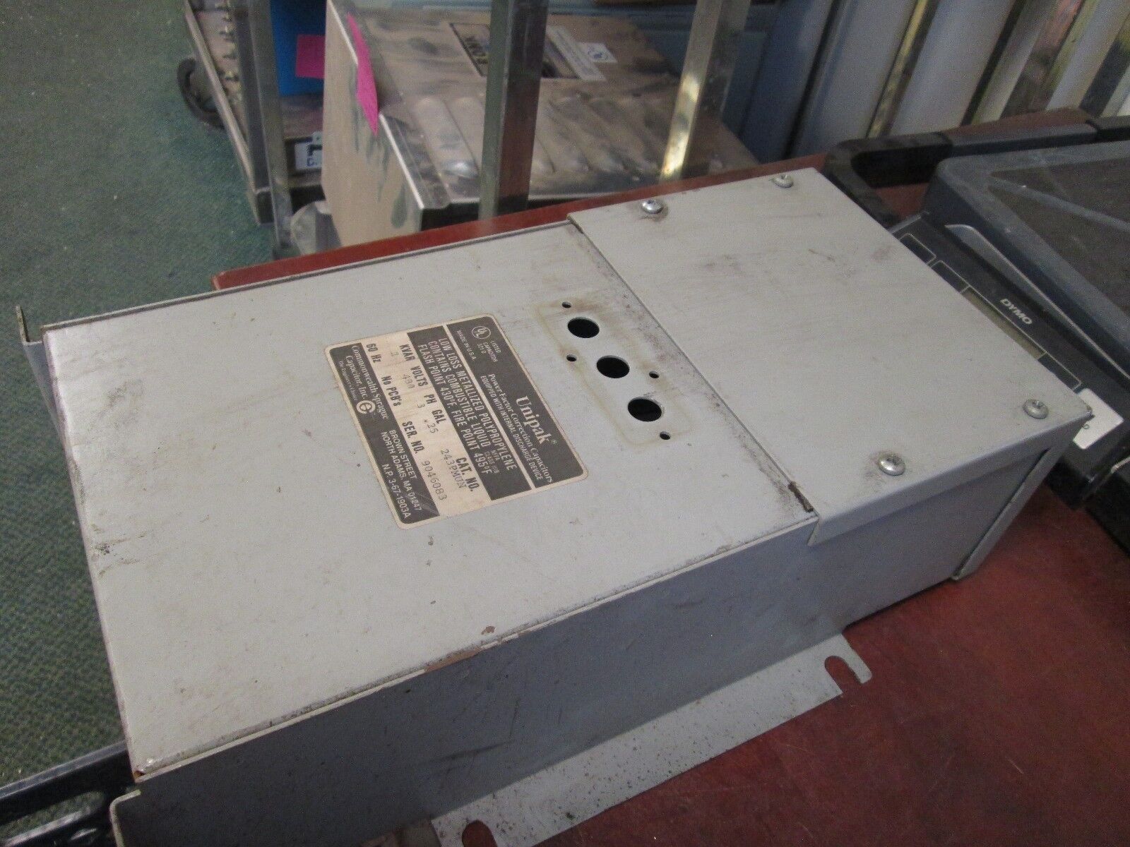 Unipak Power Factor Correction Capacitor 243PMUN 480V 2 KVAR 3Ph 60Hz Used