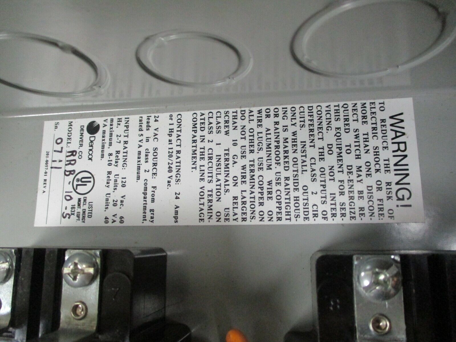 Dencor Control Box RRB-10-S New Surplus