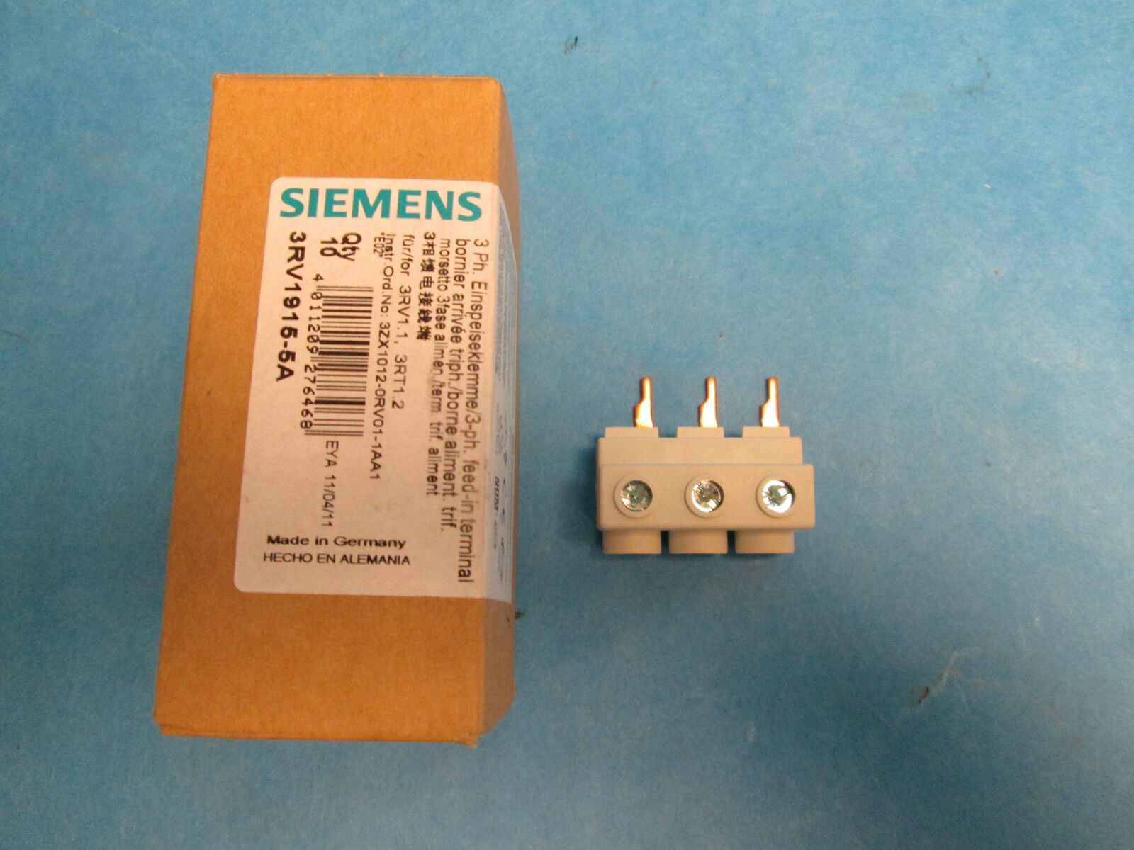 Siemens Line Side Terminal 3RV1915-5A *Lot of 10* New Surplus
