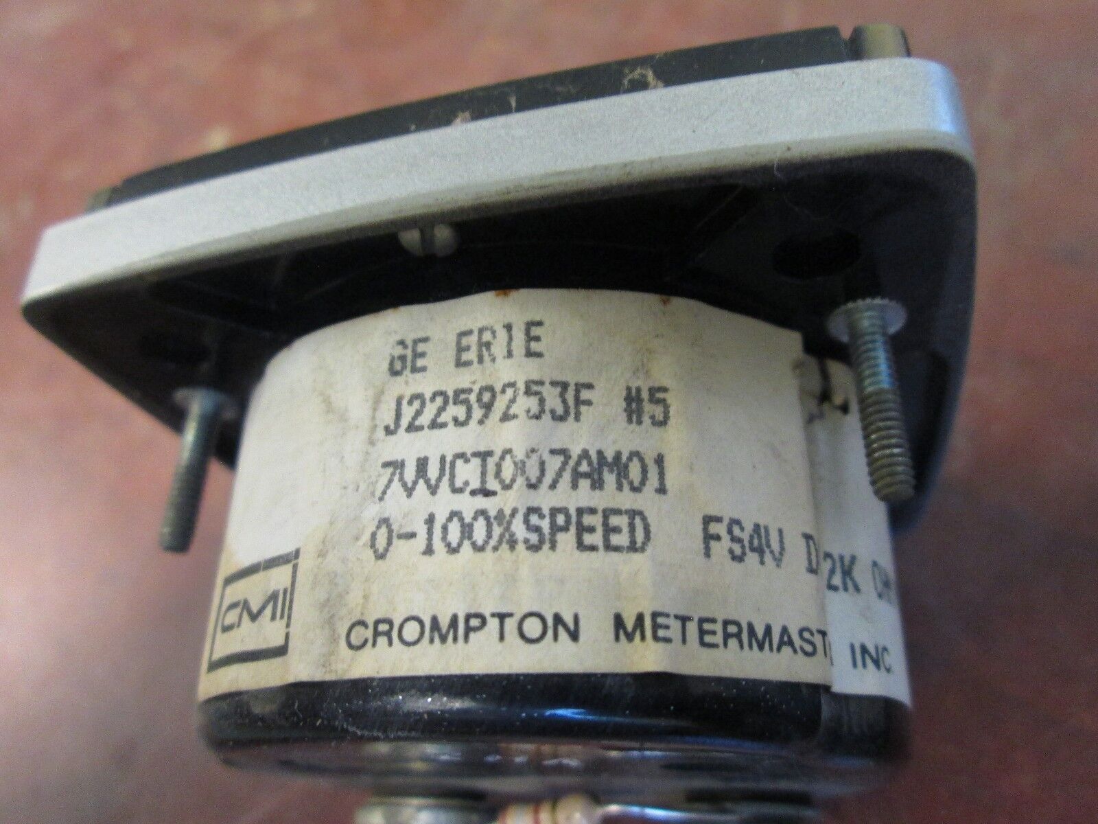 Crompton Percent Speed Meter 7VVCI007AM01 0 - 100% Speed Used