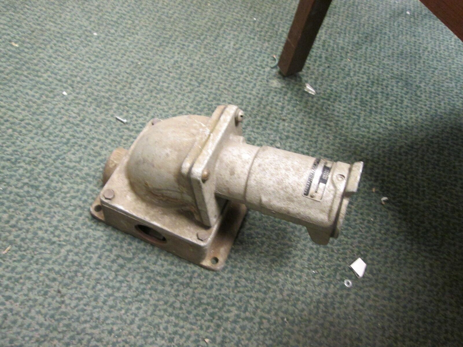 Crouse-Hinds Receptacle w/Base AR1031 100A 600V 3W 3P Used