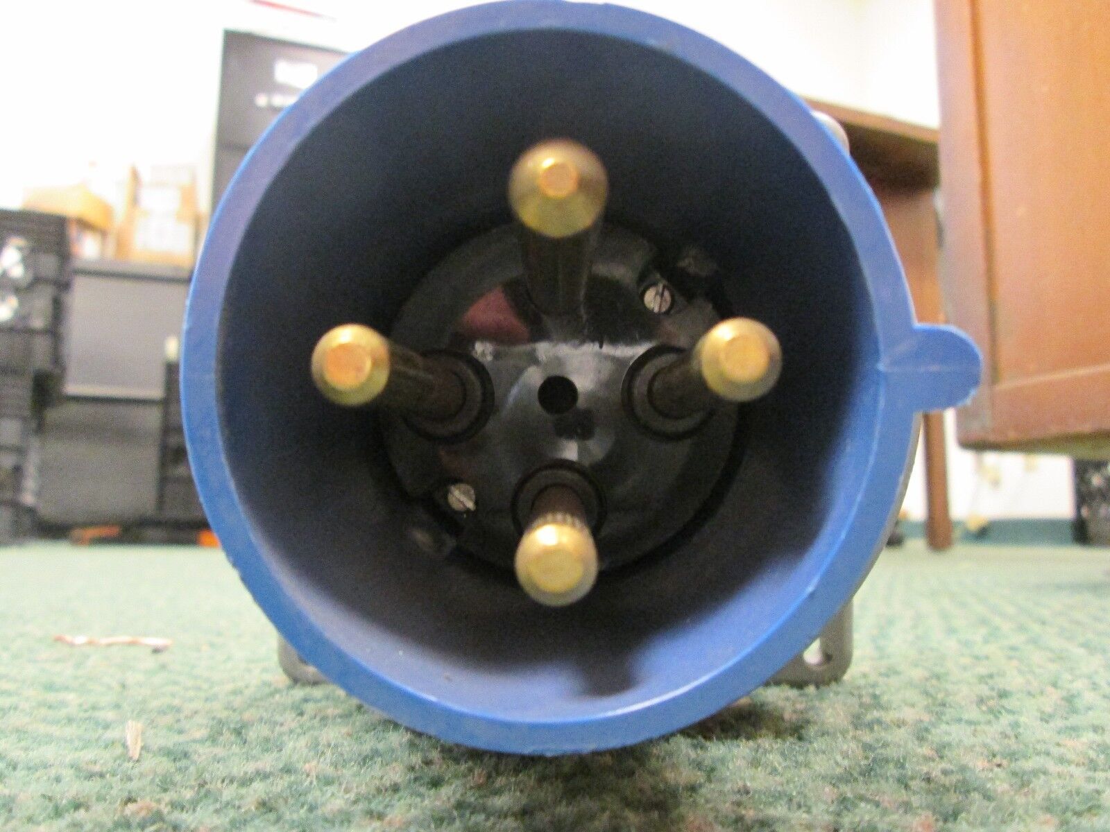 Hubbell Inlet and Connector Set 460C9W/460B9W 4W 3P 60A 250V *No Cap* Used