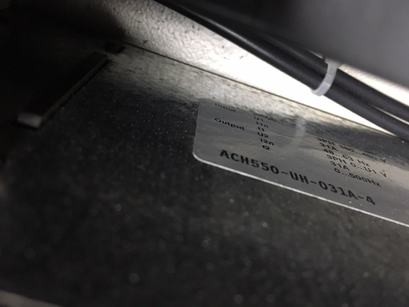 ABB ACH550 AC Drive W/Bypass ACH550-UH-031A-4 20HP 3Ph Used