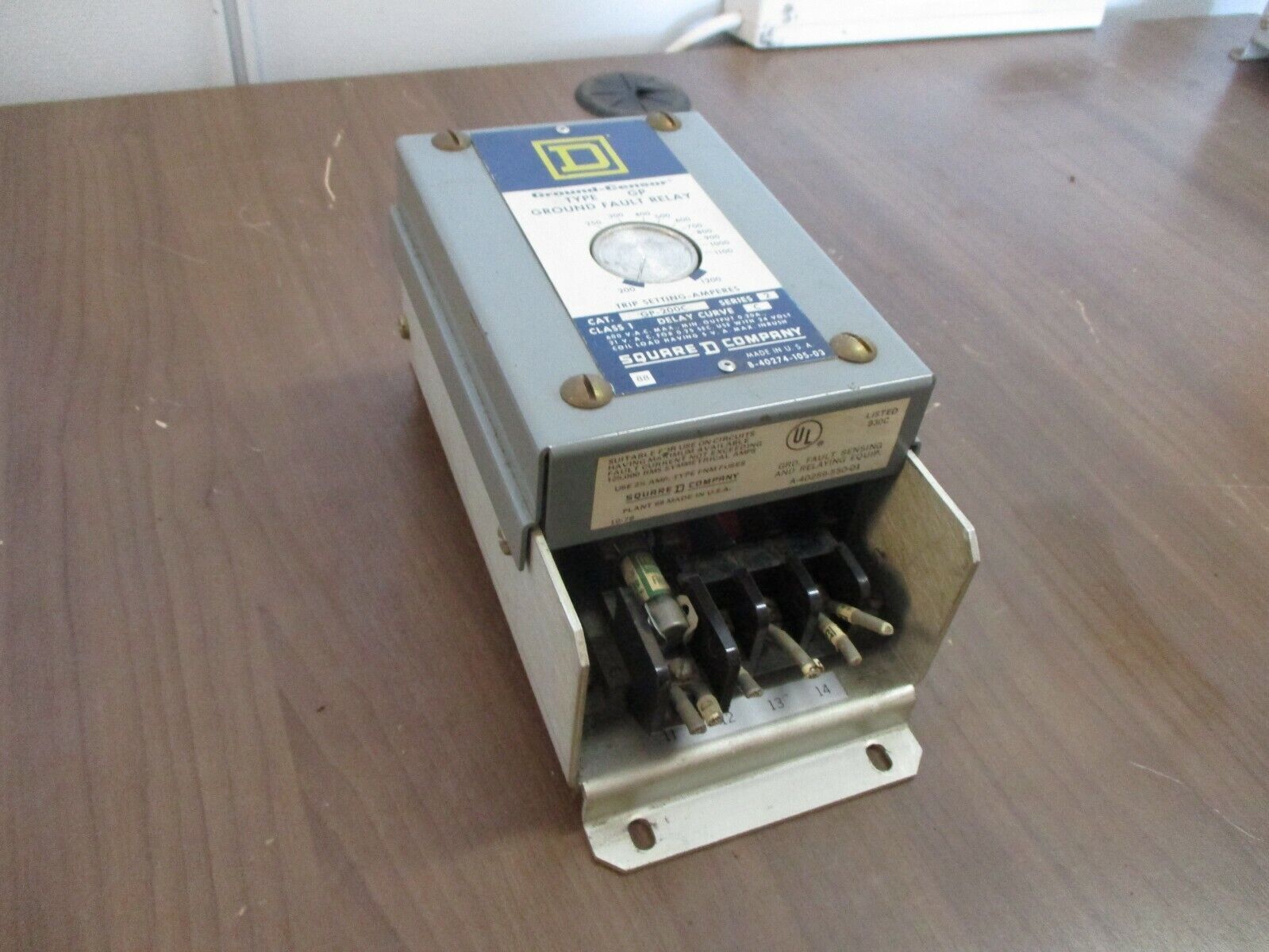 Square D Ground-Censor Ground Fault Relay GP-200C 200-1200A Trip Used