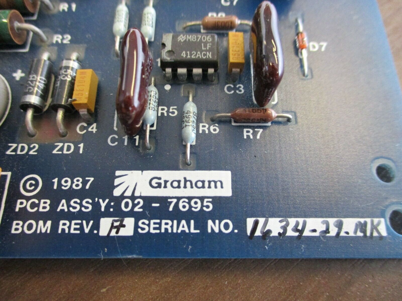 Graham PCB Assembly 02-7695 Rev. A Used