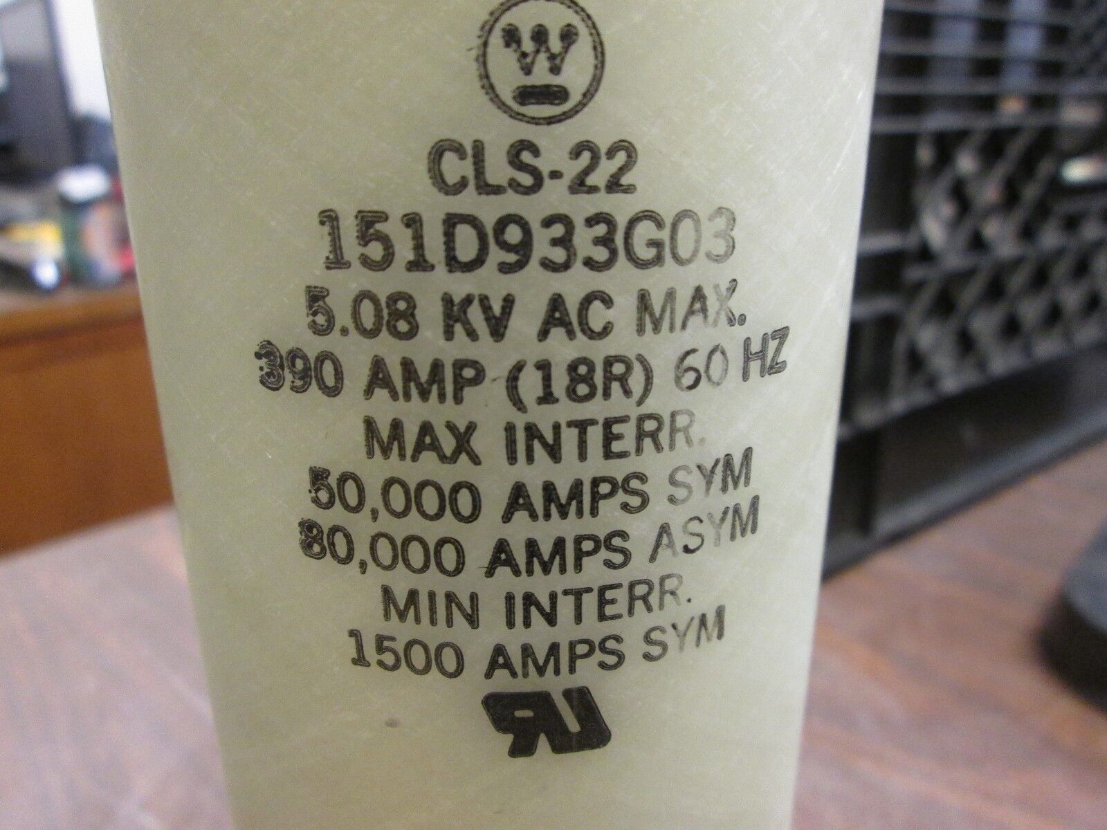 Westinghouse CLS-22 Fuse 151D933G03 5.08KV 390A Used