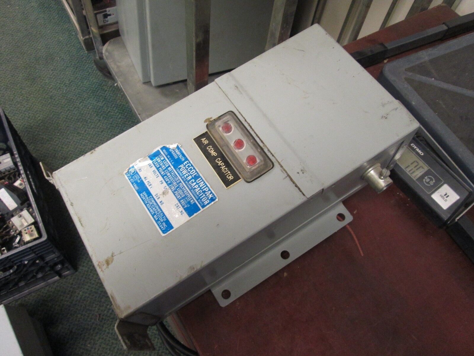 Eccol Unipak Power Capacitor 2X43PMUL 2.5 KVAR 480V 3Ph Used