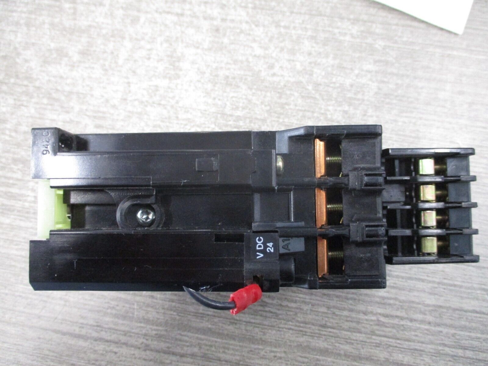 ABB Contactor BC30C 24VDC COIL 45A 600V W/ Aux Contact Block Used