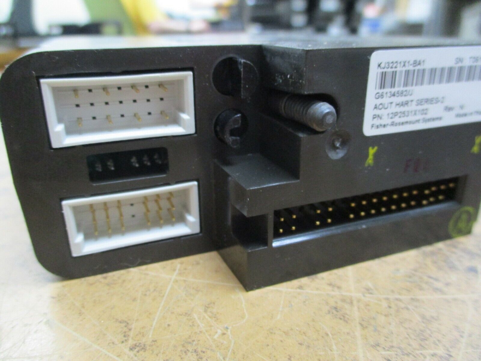 Emerson KJ3221X1-BA1 Analog Output Module 12P2531X102 Rev N Series 2 4-20mA Used