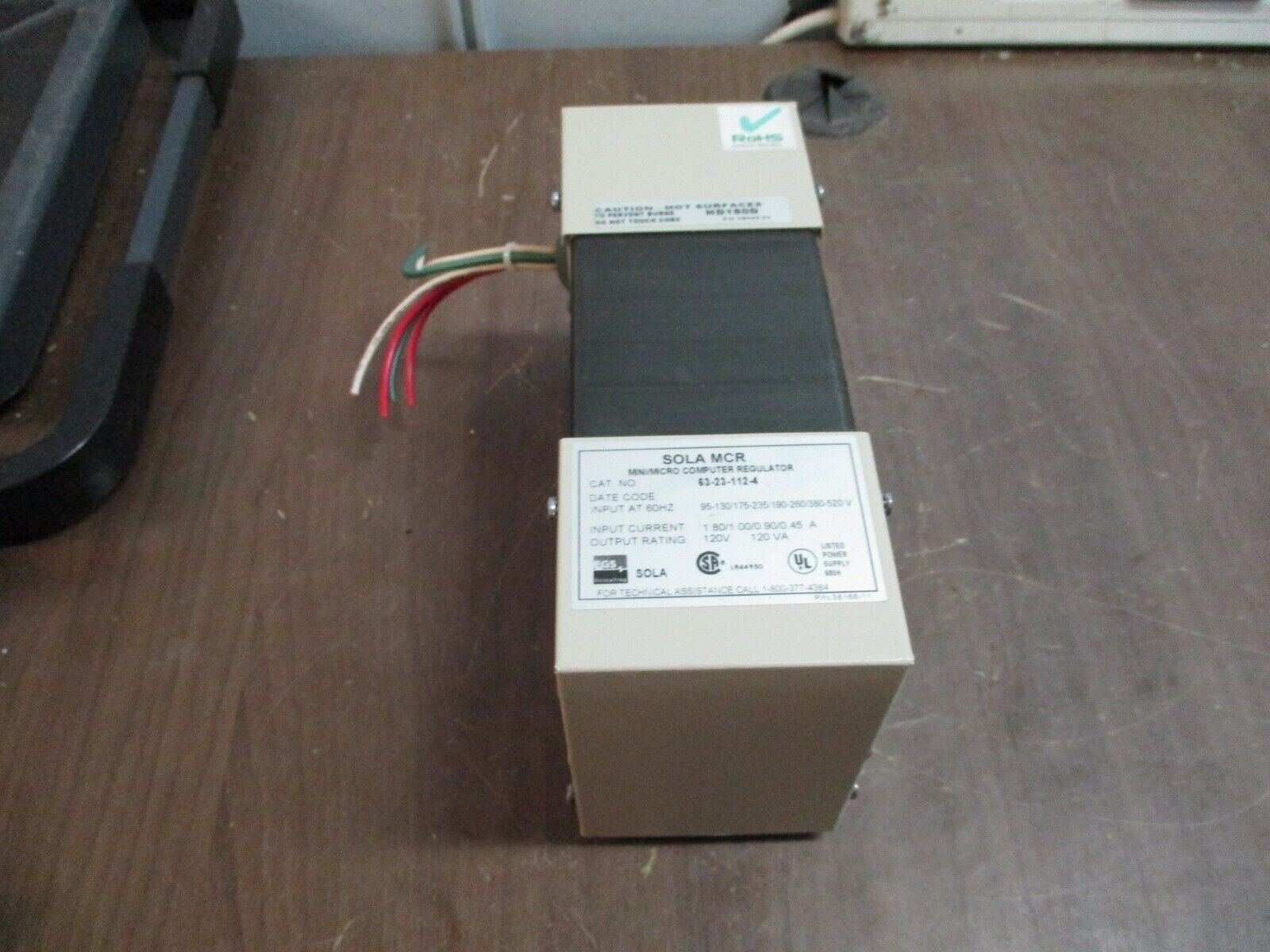 Sola MCR Mini/Micro Computer Regulator 63-23-112-4 120VA Used