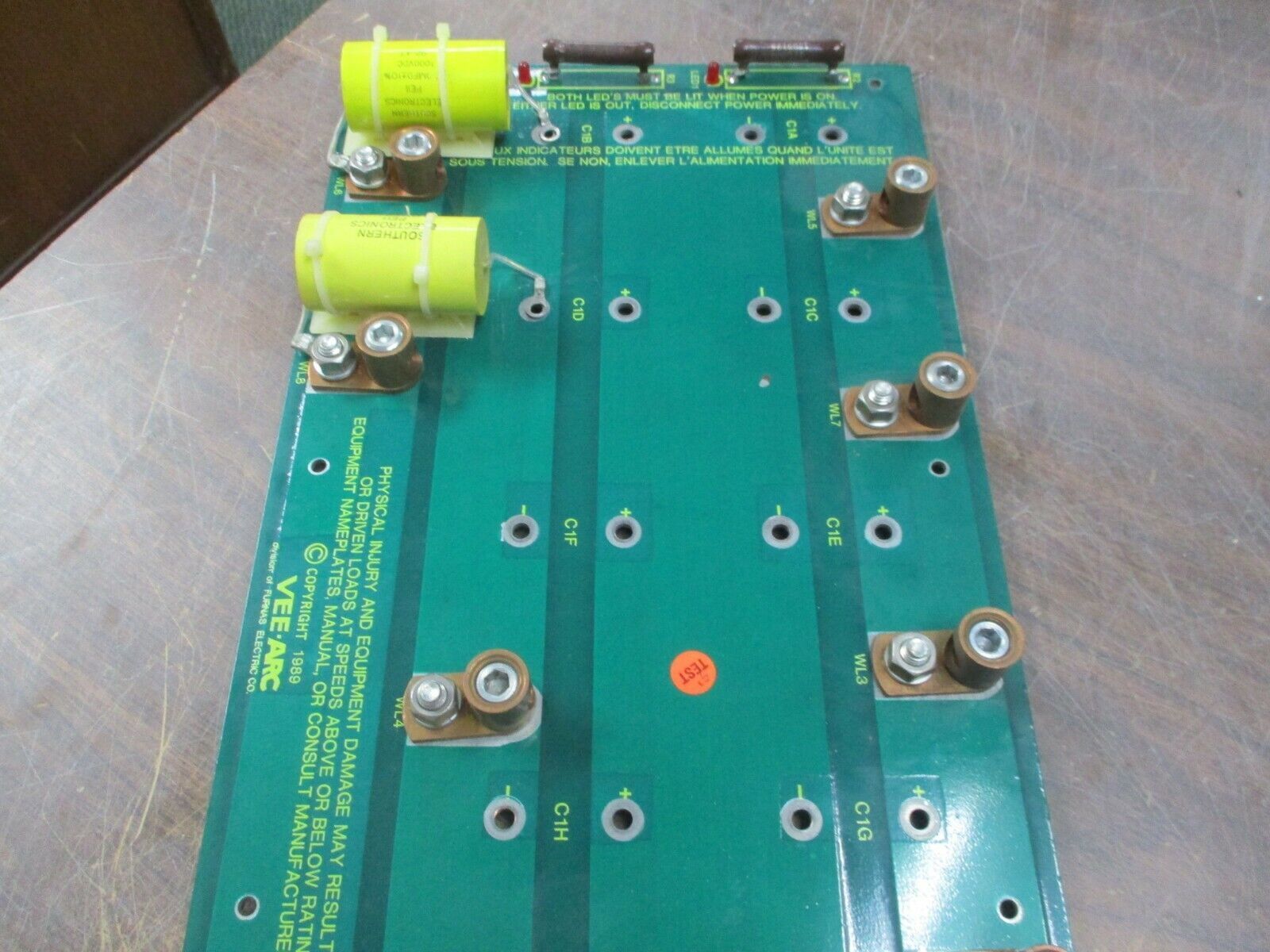Vee-Arc Capacitor Assembly Board 930-157 Used