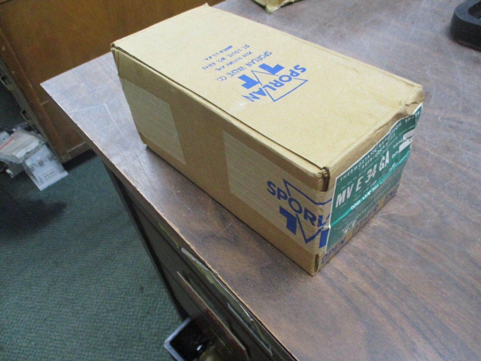 Sporlan Thermostatic Expansion Valve MVE-34-GA R-22 Inlet 7/8" New Surplus