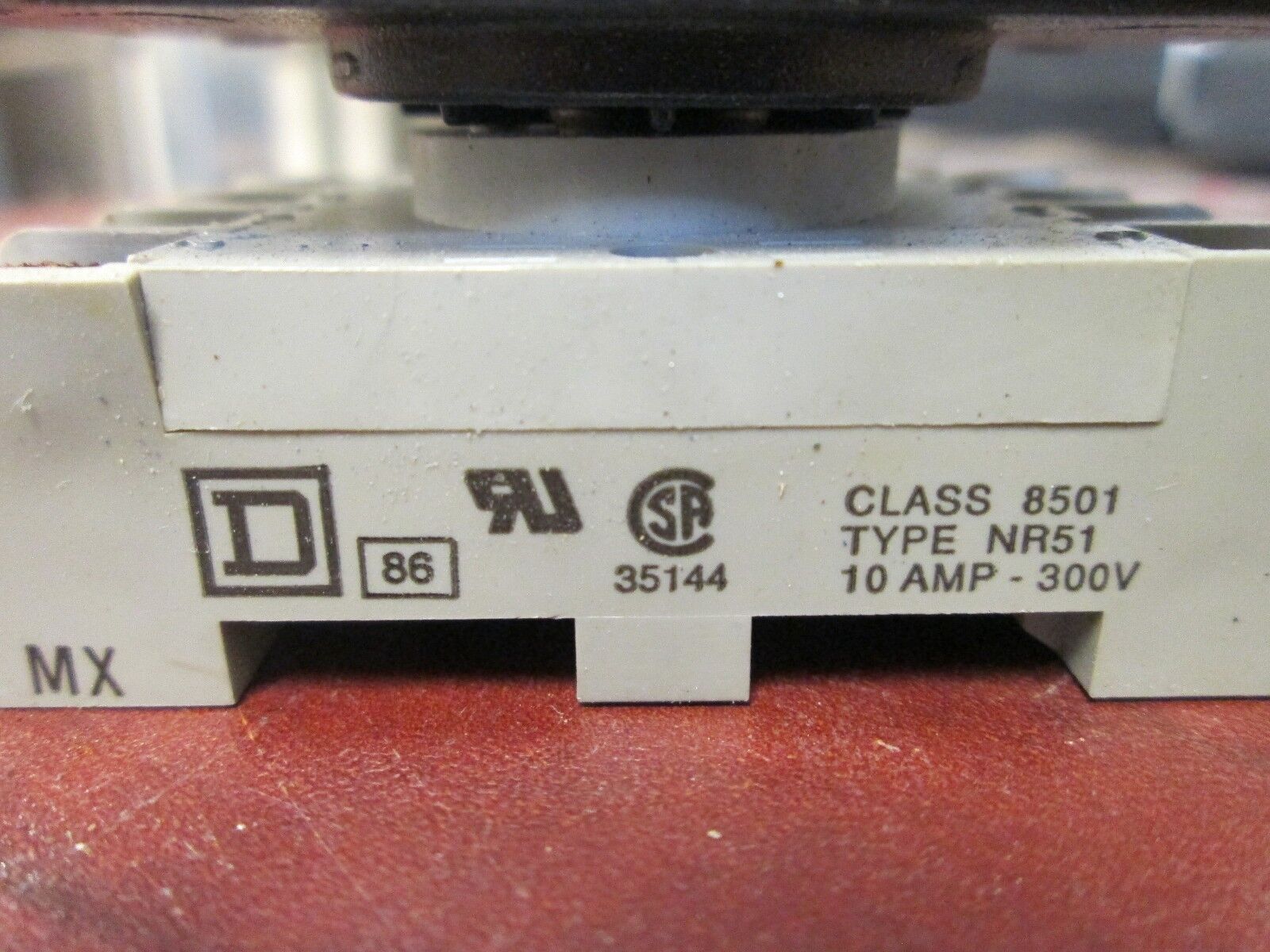 Square D Timing Relay 9050 JCK60V20 Input: 120V AC .05sec-999min Used