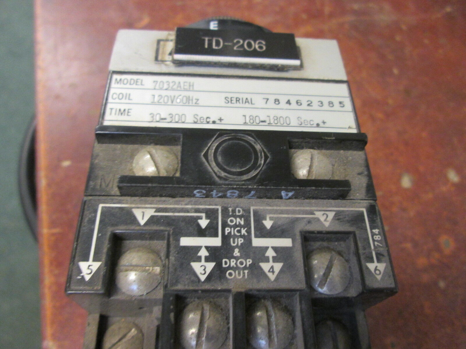 Agastat Timer 7032AEH 120V Coil Range: 30-300 sec Used