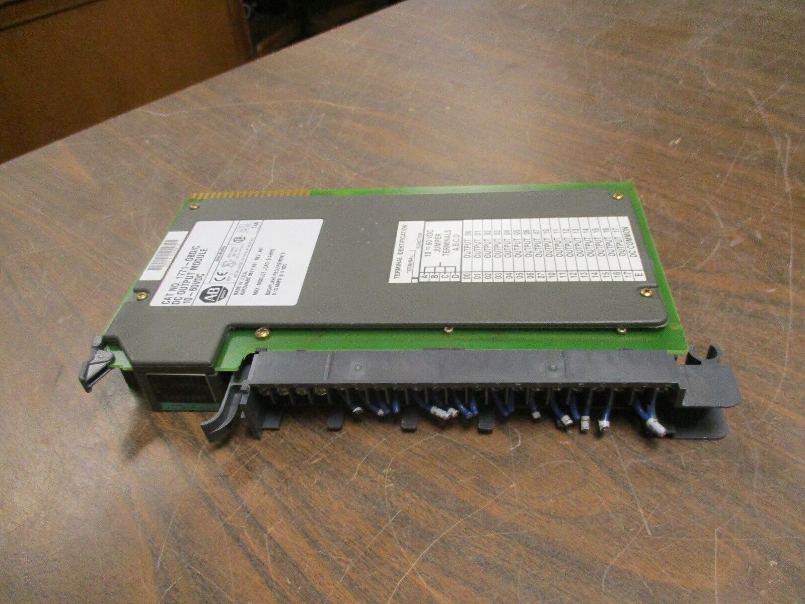 Allen-Bradley DC Output Module 1771-OBD/C 10-60VDC Rev. A01 8A Max Load Used