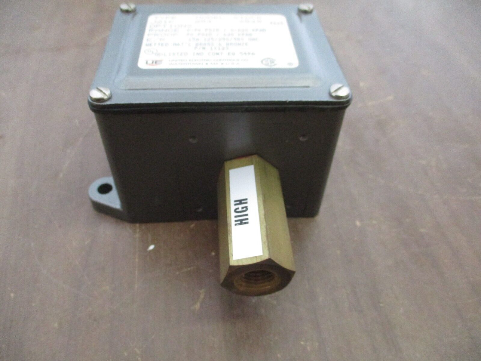 United Electric Controls J21K 254 Pressure Switch 1X123 Range: 0-90PSI