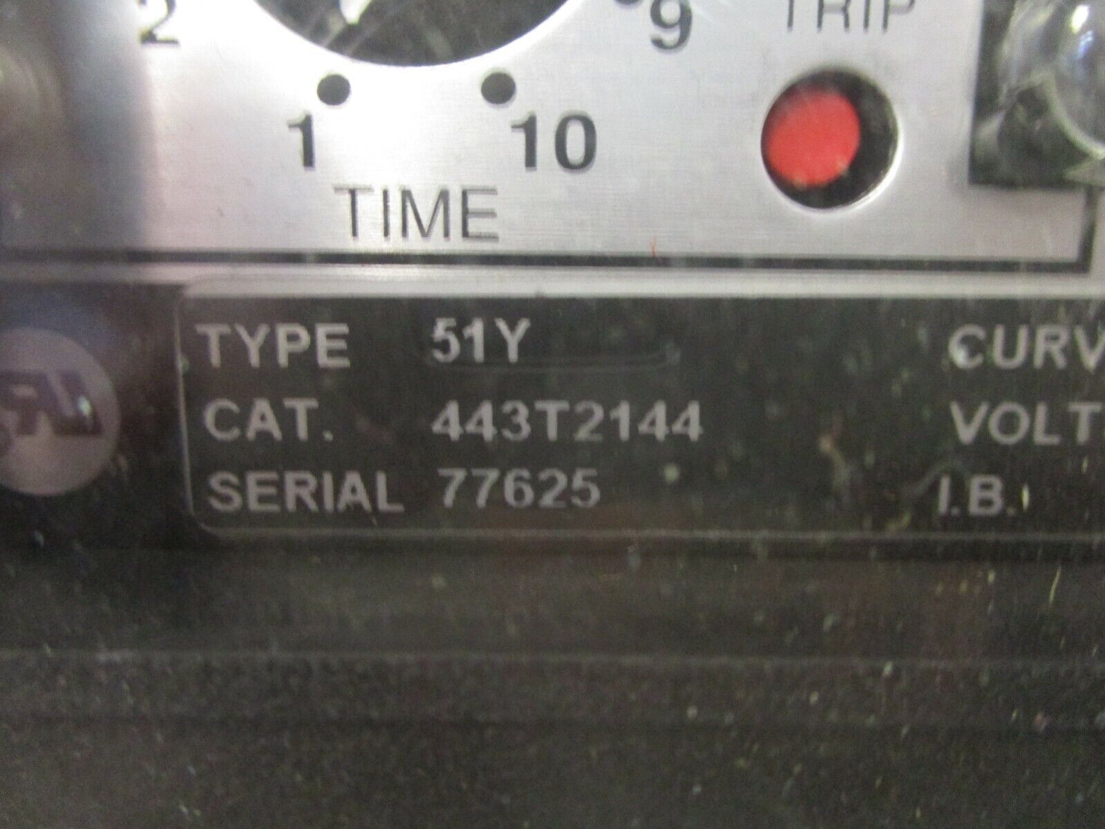 ABB Circuit Shield Overcurrent Relay 443T2144 125VDC New Surplus