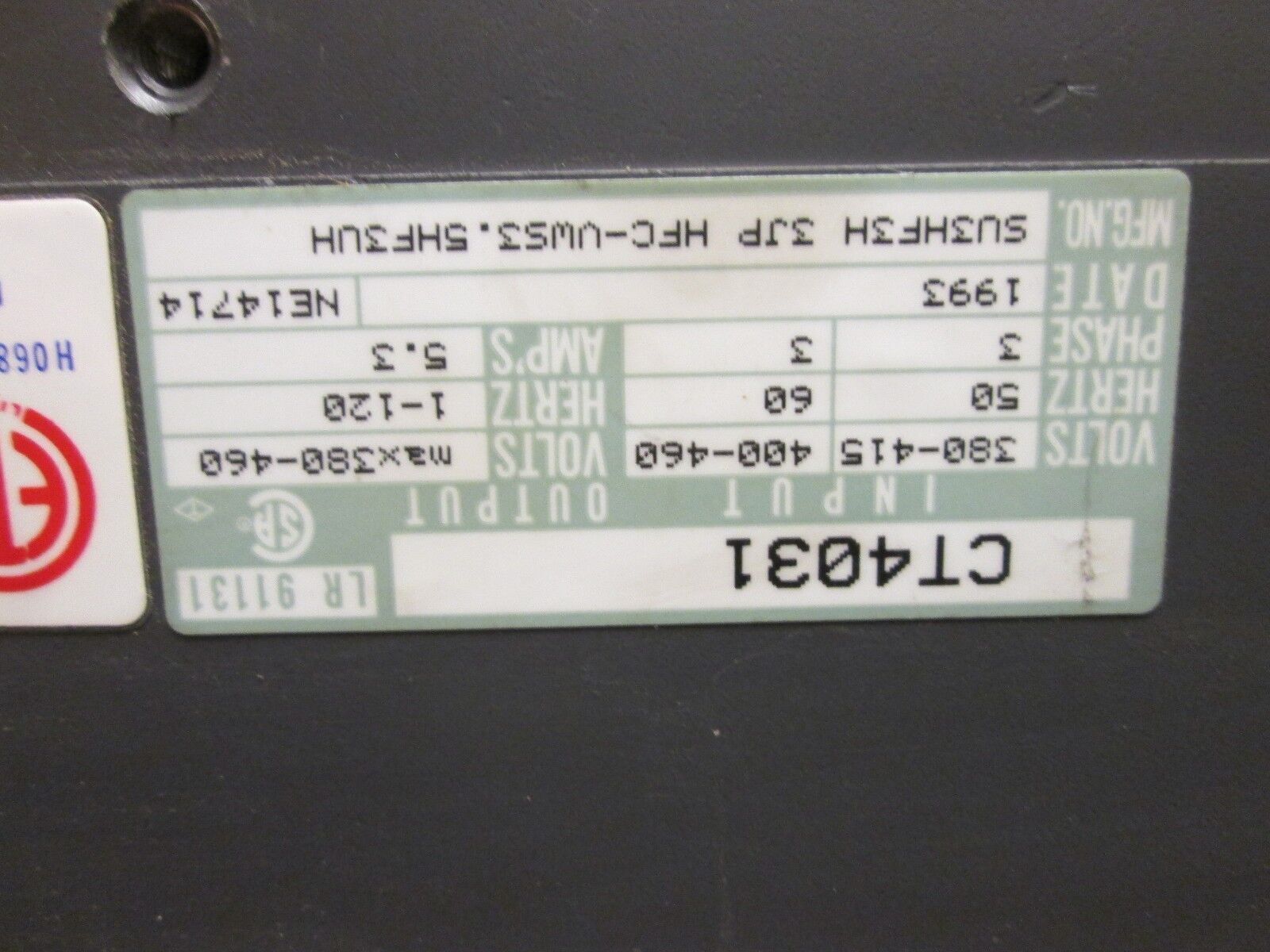 Westinghouse Accutrol 110 AC Drive CT4031 3HP 3Ph Used