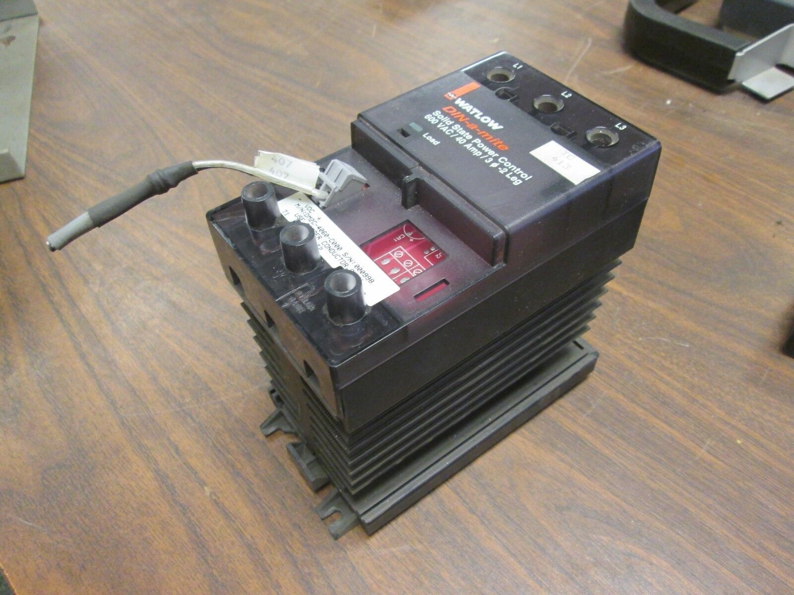 Watlow DIN-a-mite Solid State Power Control DM2C-4060-C000 40A 600V 3Ph 2-Leg