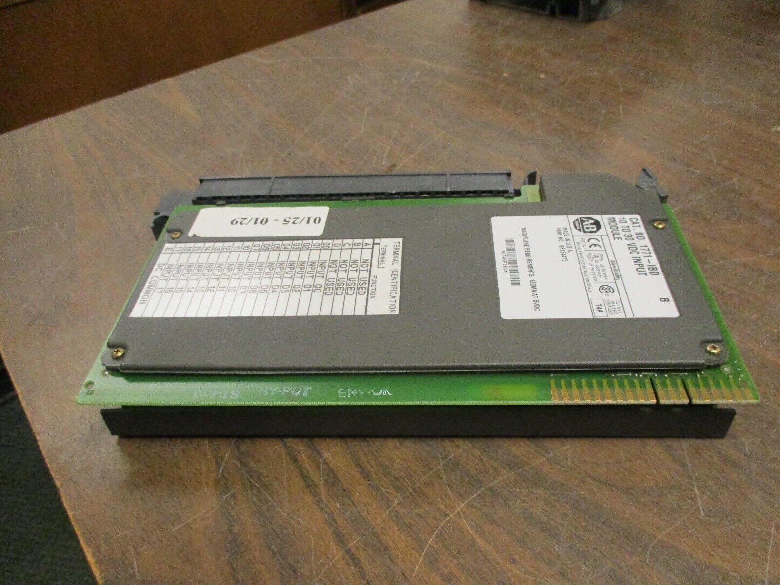 Allen-Bradley DC Input Module 1771-IBD/B 10 to 30VDC 130mA@5VDC Used