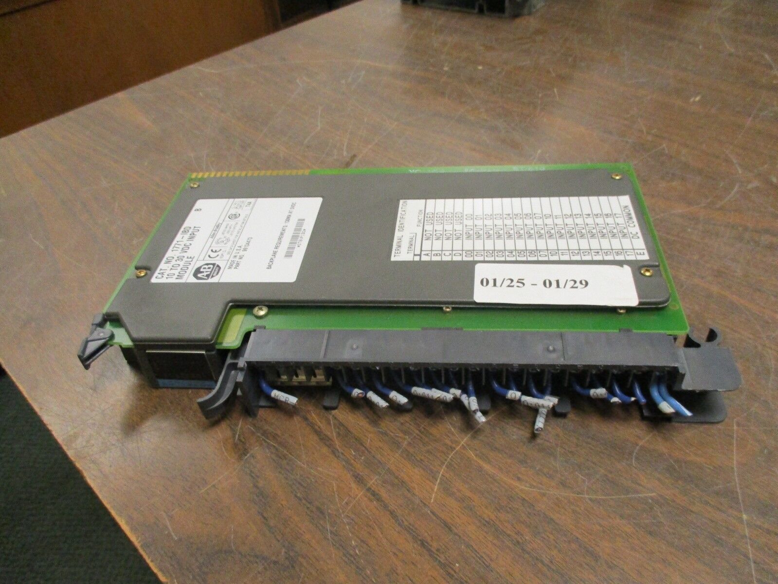 Allen-Bradley DC Input Module 1771-IBD/B 10 to 30VDC 130mA@5VDC Used