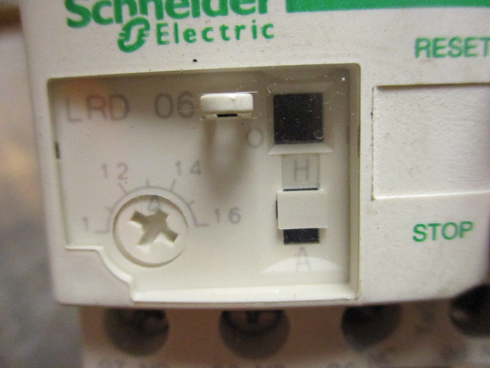 Schneider Electric Starter LC1 D12/LRD 06 120V Coil 25A 600V Trip: 1-1.6A Used