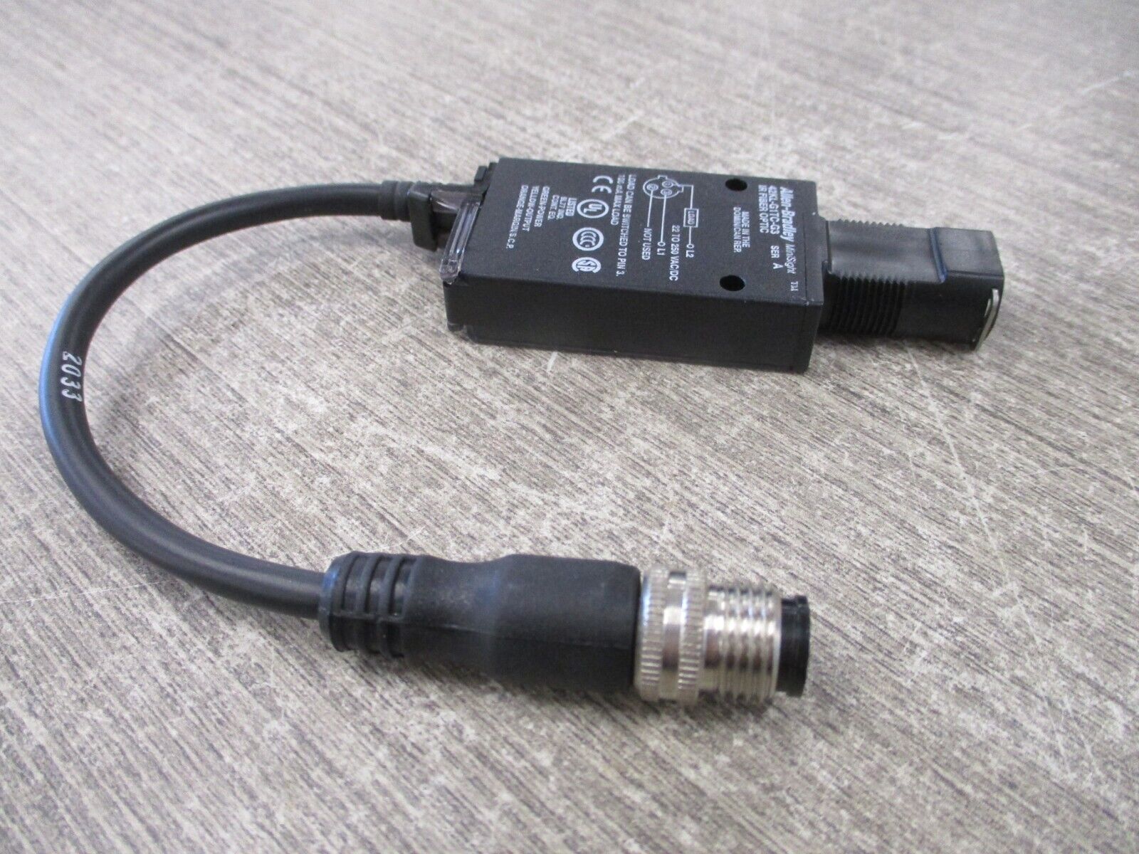 Allen-Bradley MiniSight IR Fiber Optic Sensor 42KL-G1TC-G3 Ser. A Used