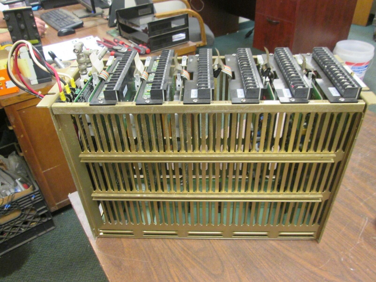 Fisher Rosemount PLC Rack w/ Cards CP6601X1-CA3 Used