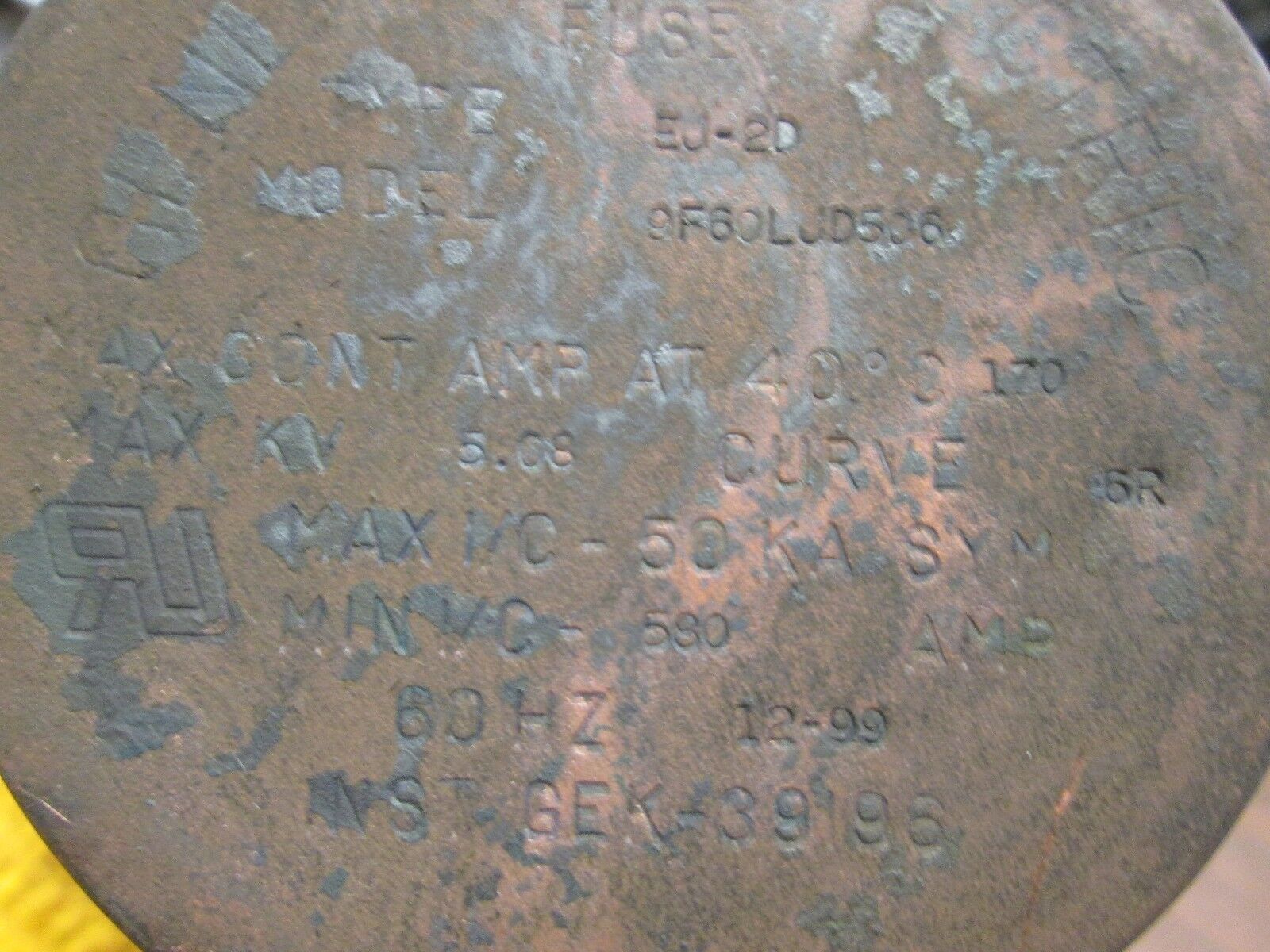 GE Fuse 9F60LJD506 5.08KV 6R Rating Used