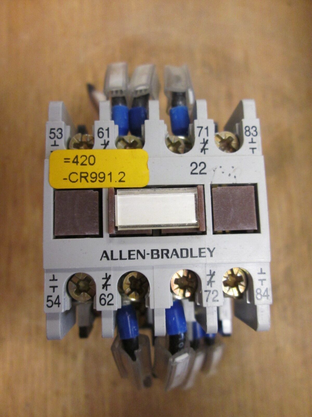 Allen-Bradley Contactor 100-A09ND3 195-FA22 Contact Block 9A 600V 120V Coil Used
