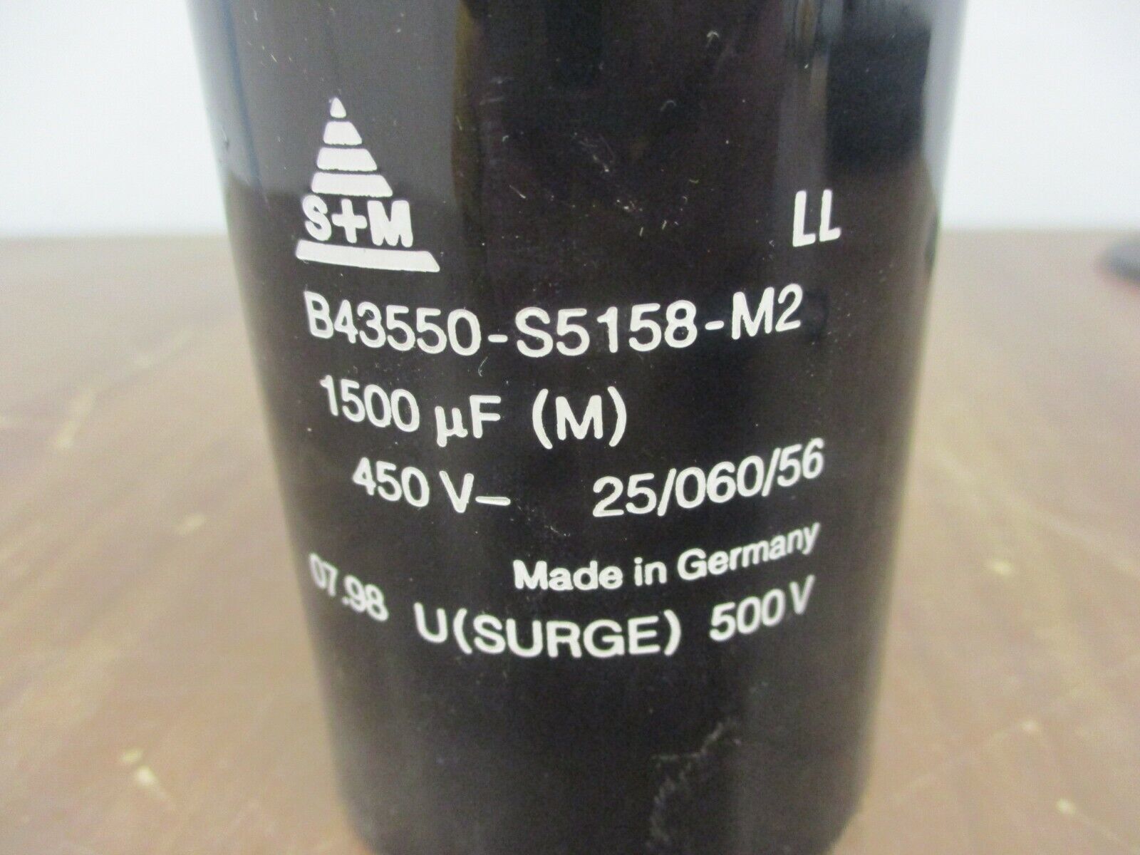 S+M Capacitor B43550-S5158-M2 1500uF 450V Used