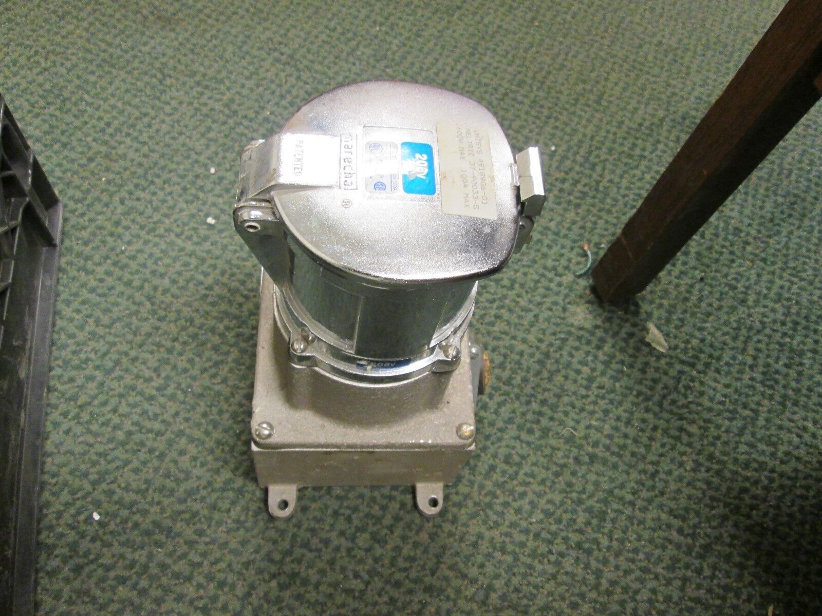 Meltric Steel Receptacle 37-90033-S-DS 100A 600V Used