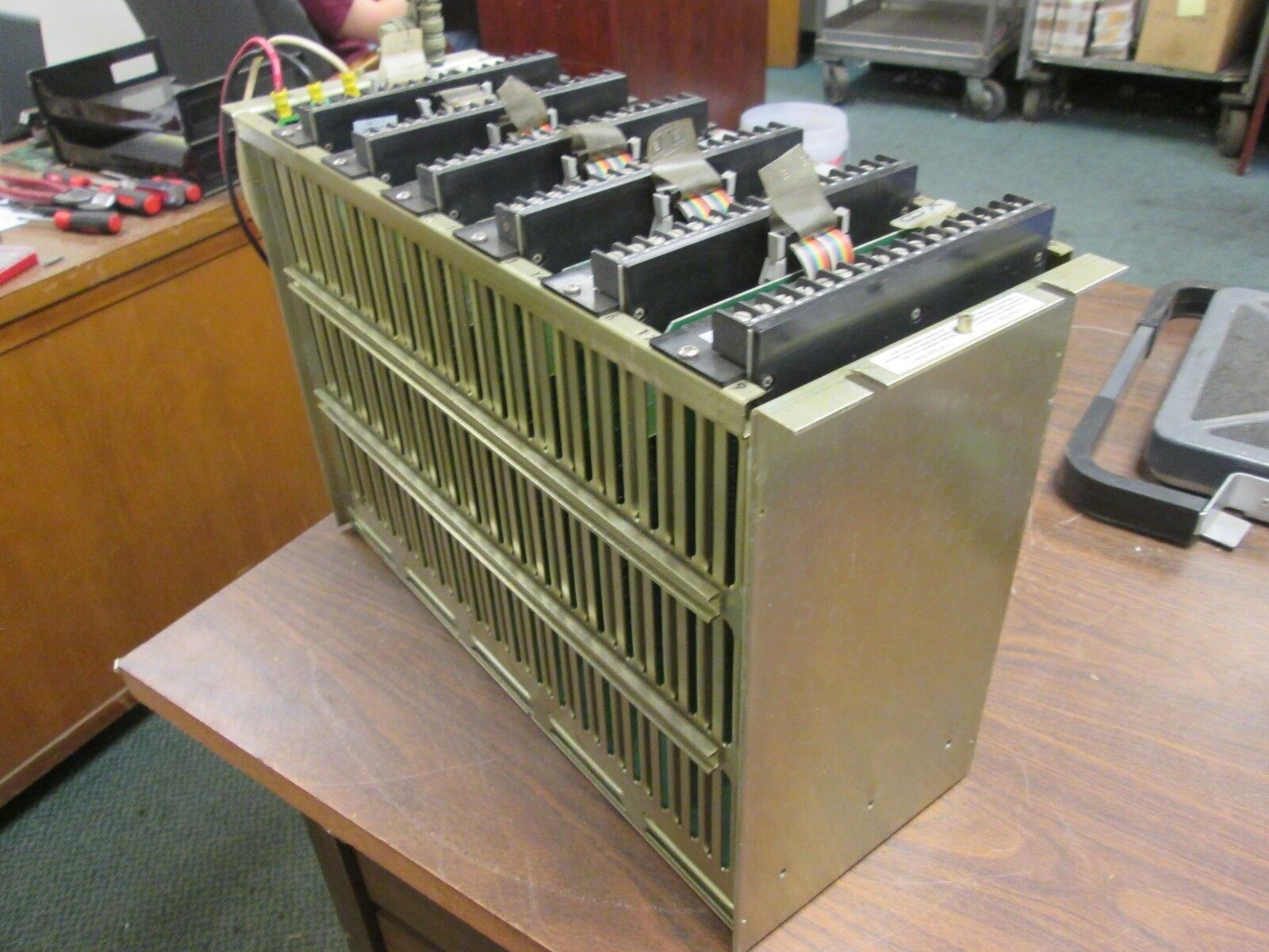 Fisher Rosemount PLC Rack w/ Cards CP6601X1-CA3 Used