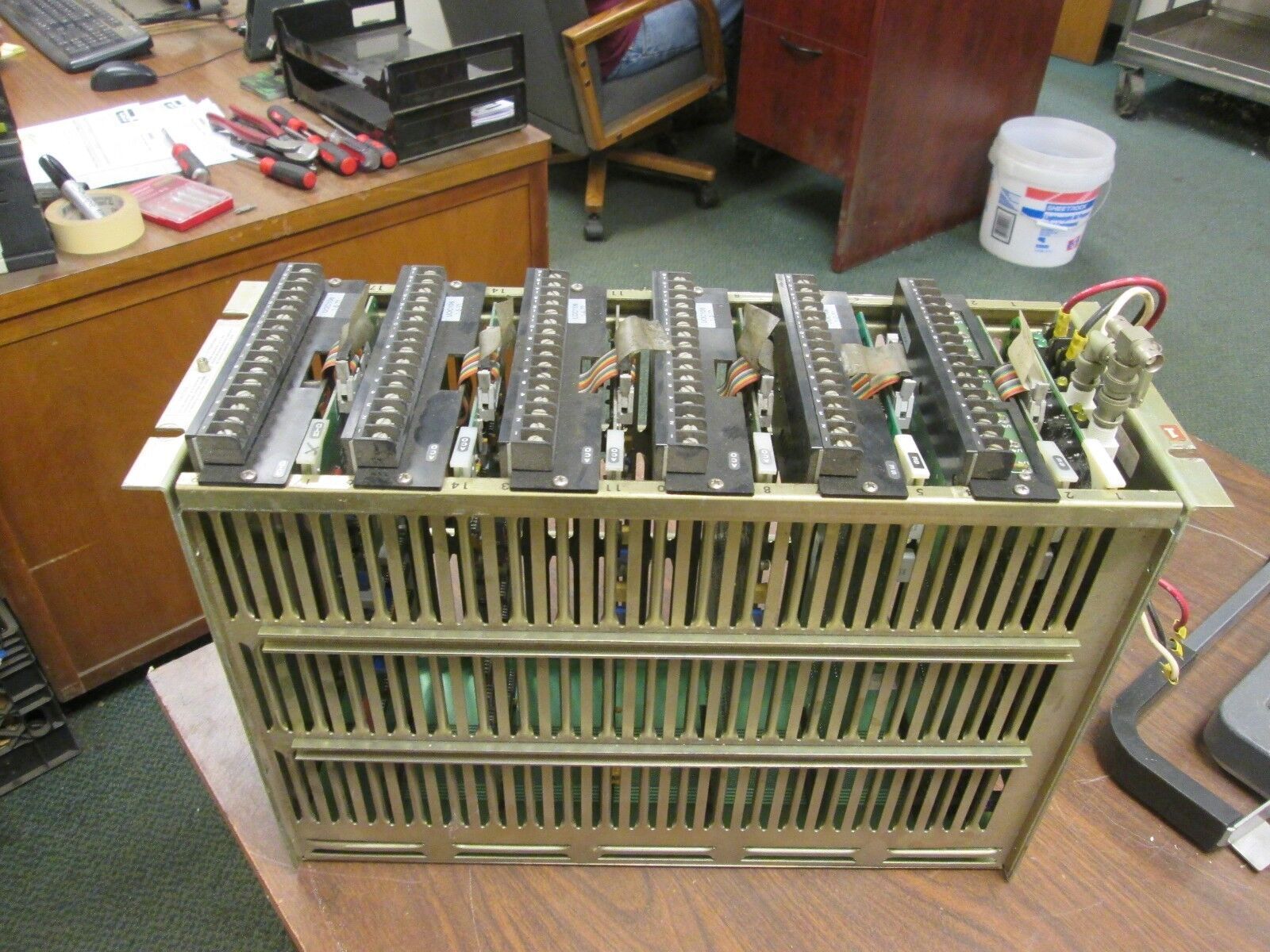 Fisher Rosemount PLC Rack w/ Cards CP6601X1-CA3 Used