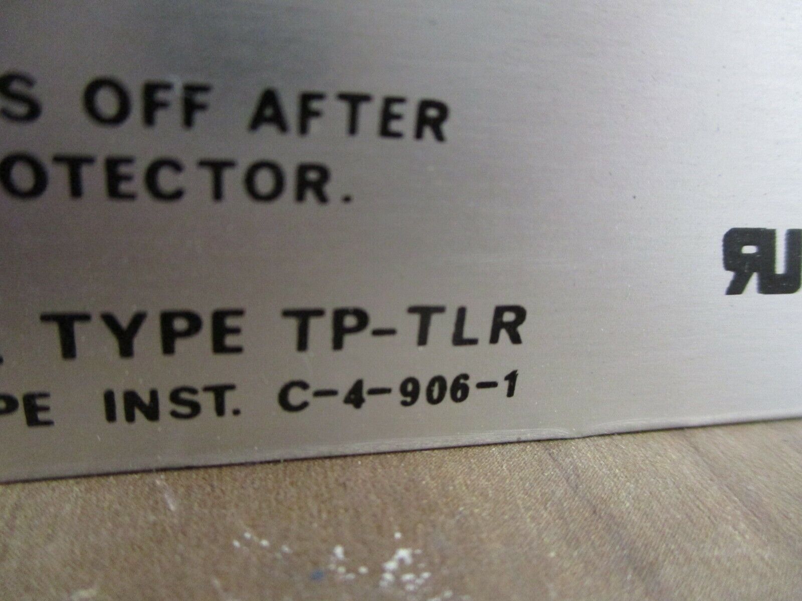 FPE Ground Fault Test Panel TP-TLR 120V 60Hz Used