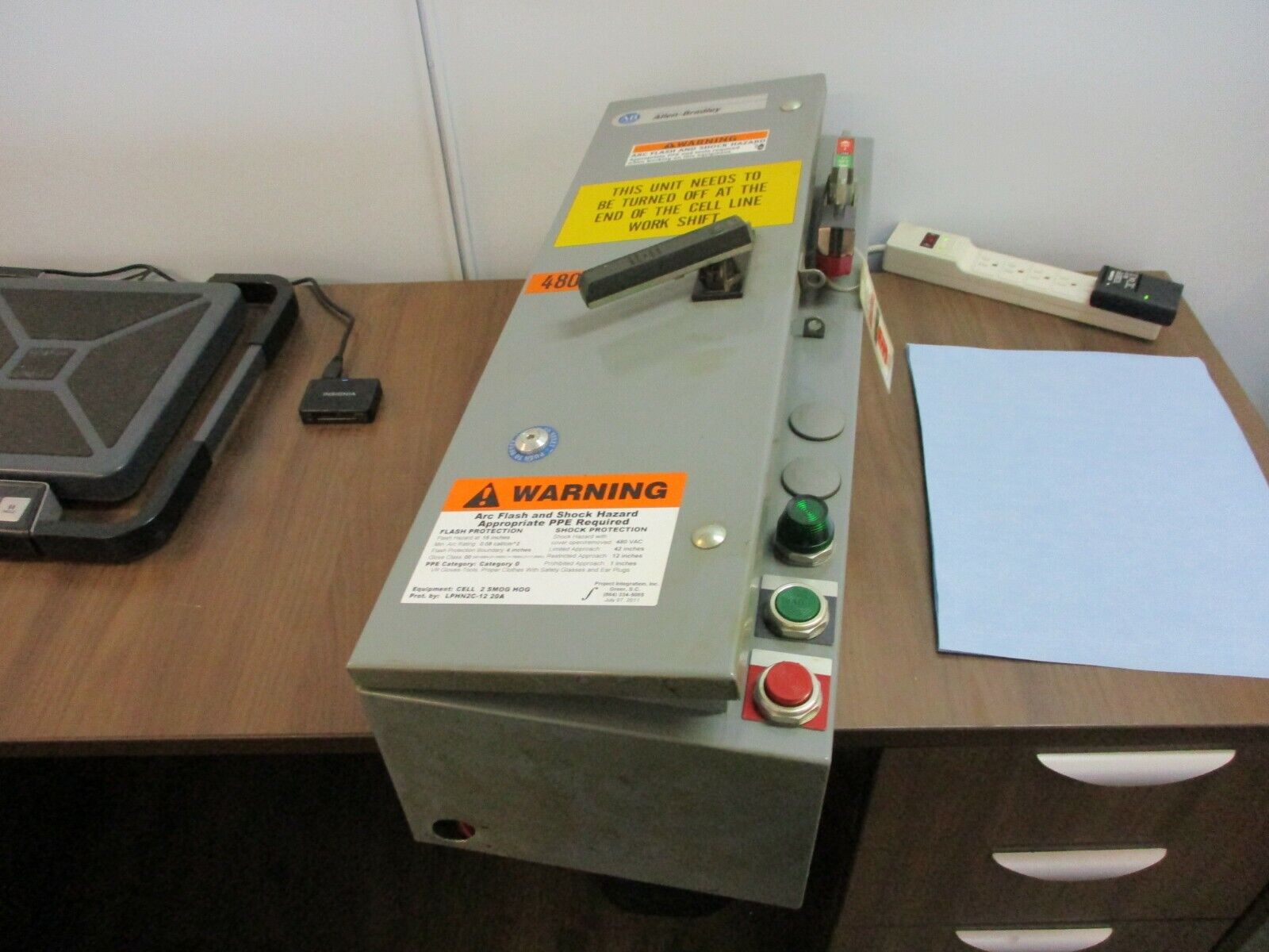 Allen-Bradley 3R Fusible Size 0 Combination 512-ADB-1-4G-6P-24R 120V Coil Used