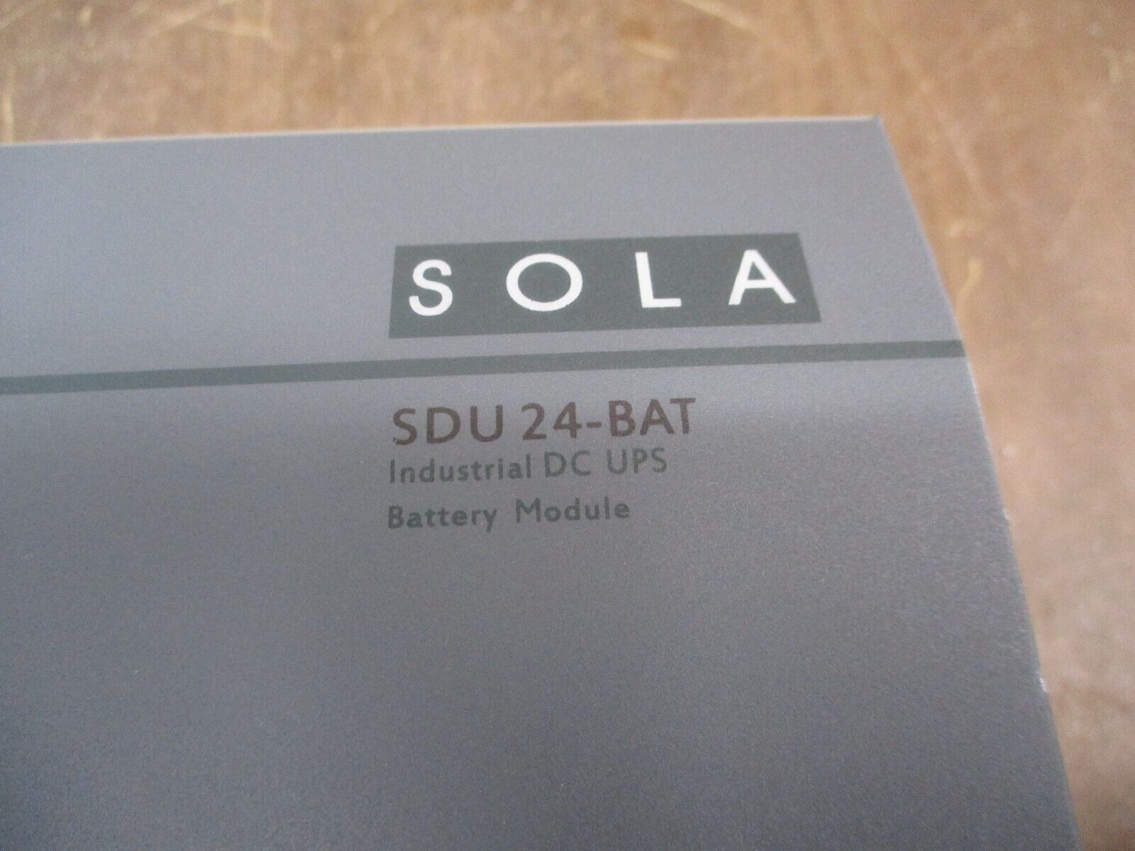 Sola Industrial DC UPS Battery Module SDU 24-BAT 24VDC Used