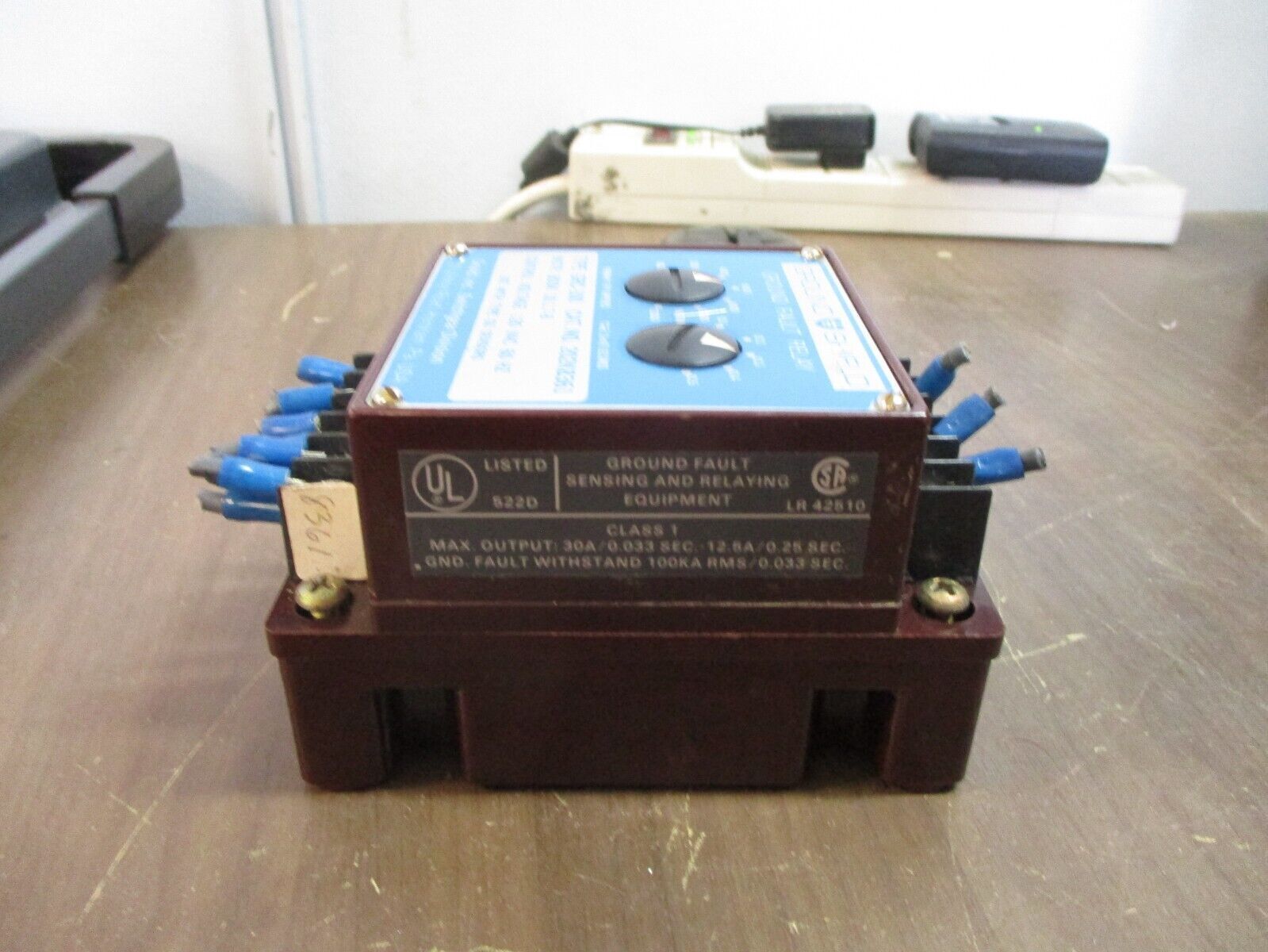 Gould GRC-100 Ground Fault Relay 202K8361 Trip: 100-1200A Use w/ Type GS Sensors