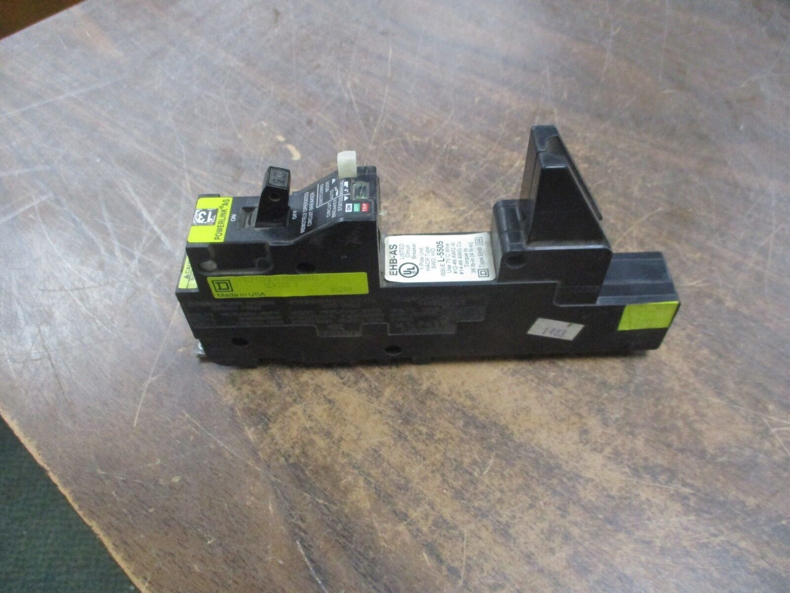 Square D Powerlink AS Remotely Operated Circuit Breaker EHB14020AS 20A 1P Used