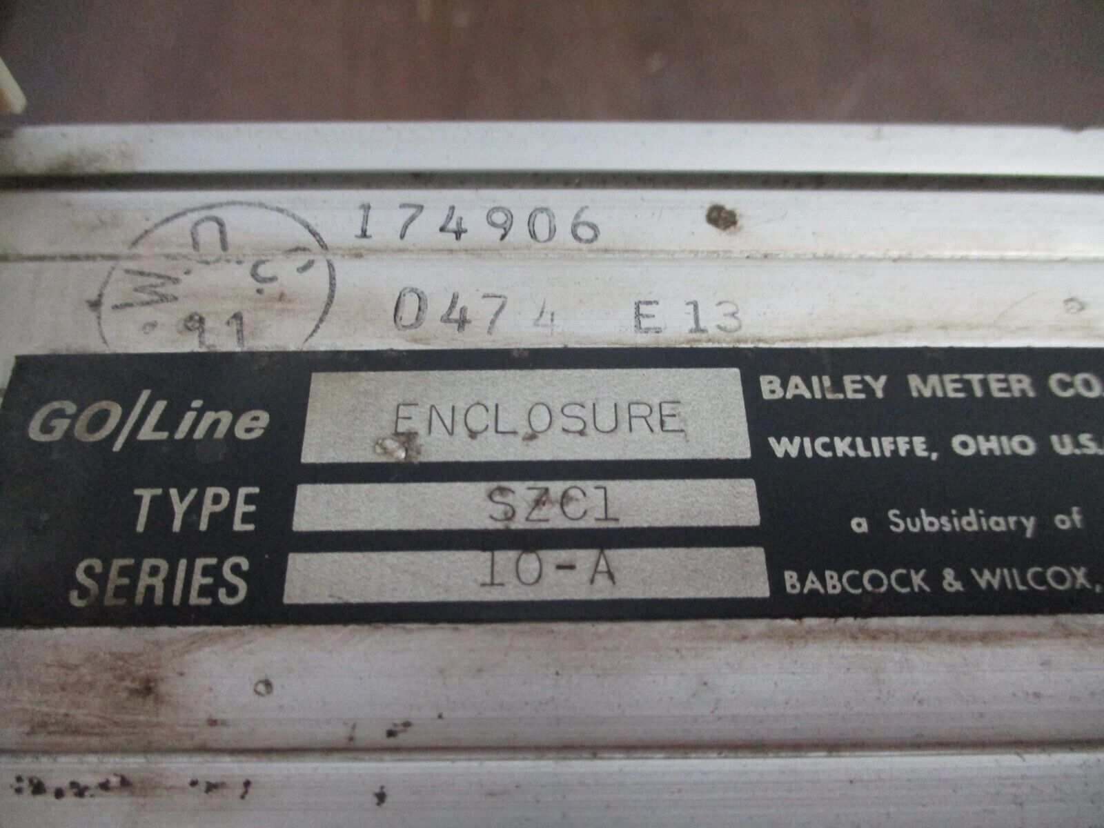 Bailey GO|Line 10-A Series Chart Recorder SZC1 118V 180VA 50/60Hz Used